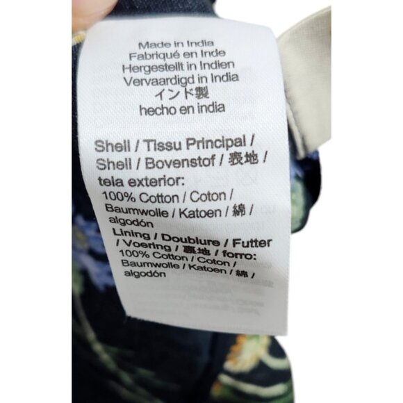 Madewell Xiomara Floral Print Long Sleeve Cotton Dress Size 0 - Picture 11 of 16